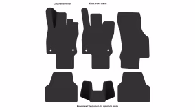 Interior mats for the Volkswagen Jetta (A7) 2018-… VII generation US Sedan - Фото 3