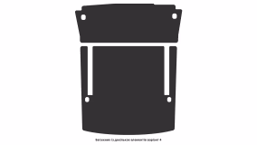 Interior mats for the Volkswagen Caddy (2K) MAXI 2015-2020 III generation EU Minivan restyling 7-seater - Фото 2