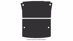 Interior mats for the Volkswagen Caddy (2K) MAXI 2015-2020 III generation EU Minivan restyling 7-seater - Фото 3