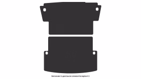 Interior mats for the Volkswagen Caddy (2K) MAXI 2015-2020 III generation EU Minivan restyling 7-seater - Фото 4
