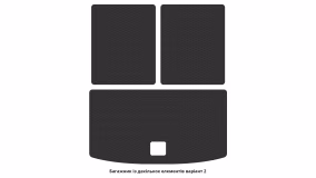 Interior mats for the Volkswagen Atlas 2016-2025 I generation US Crossover 7-seater - Фото 2
