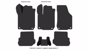 Interior mats for the Volkswagen Golf (IV) 1997-2006 IV generation EU Universal - Фото 4