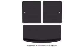 Interior mats for the Volkswagen Tiguan Allspace 2016-2024 II generation US Crossover 7-seater - Фото 2