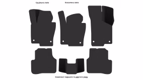 Interior mats for the Volkswagen Passat B7 Alltrack 2010-2015 VII generation EU Universal - Фото 3