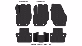 Interior mats for the Volvo S80 AS 2006-2016 II generation EU Sedan - Фото 3