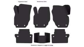 Interior mats for the Volvo XC70 2007-2016 II generation EU Crossover pre-restyling - Фото 4