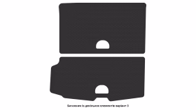 Interior mats for the Volvo XC90 2014-2019 II generation Crossover pre-restyling 7-seater - Фото 6