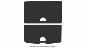 Interior mats for the Volvo XC90 2014-2019 II generation Crossover pre-restyling 7-seater - Фото 7