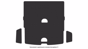 Interior mats for the Volvo XC90 2014-2019 II generation Crossover pre-restyling 7-seater - Фото 8