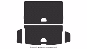 Interior mats for the Volvo XC90 2014-2019 II generation Crossover pre-restyling 7-seater - Фото 9