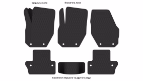 Interior mats for the Volvo V60 2010-2017 I generation EU Universal - Фото 4