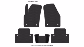 Interior mats for the Volvo C30 2006-2012 I generation EU Hatchback 3-door - Фото 3
