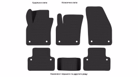 Interior mats for the Volvo S40 2004-2012 II generation EU Sedan - Фото 3