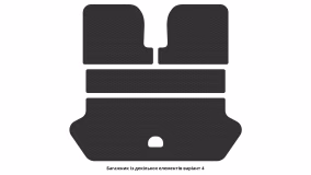 Interior mats for the Volvo XC90 2002-2014 I generation EU Crossover 7-seater - Фото 2