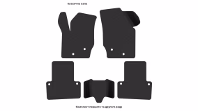 Interior mats for the Volvo XC90 2002-2014 I generation EU Crossover 7-seater - Фото 8