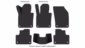 Interior mats for the Volvo S60 2010-2018 II generation US Sedan - Фото 6
