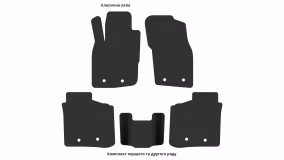 Interior mats for the Volvo S40 1996-2001 I generation EU Sedan pre-restyling - Фото 2