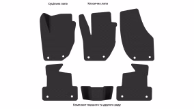Interior mats for the Volvo V40 (Cross Country) 2016-2019 I generation EU Hatchback restyling - Фото 4