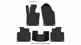 Interior mats for the Volvo S90 2016-… II generation Sedan Short - Фото 3