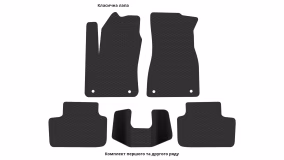 Interior mats for the Volvo C40 2021-… I generation CN Crossover Electro (BEV) - Фото 3