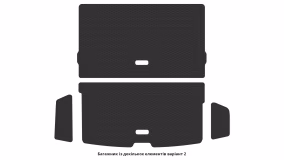 Interior mats for the Volvo XC90 2019-… II generation EU Crossover restyling 7-seater - Фото 5