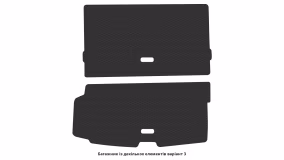 Interior mats for the Volvo XC90 2019-… II generation EU Crossover restyling 7-seater - Фото 6