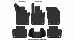 Interior mats for the Volvo V60 (Cross Country) 2018-… II generation EU Universal Hybrid - Фото 3