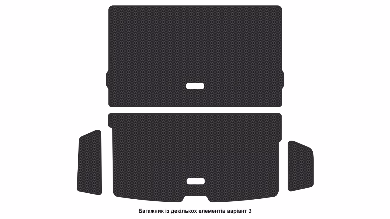 Interior mats for the Volvo XC90 2014-… II generation EU Crossover 6-seater - Фото 6