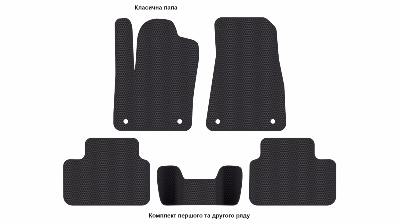 Interior mats for the Volvo XC40 Recharge 2020-… I generation EU Crossover Electro (BEV) - Фото 2